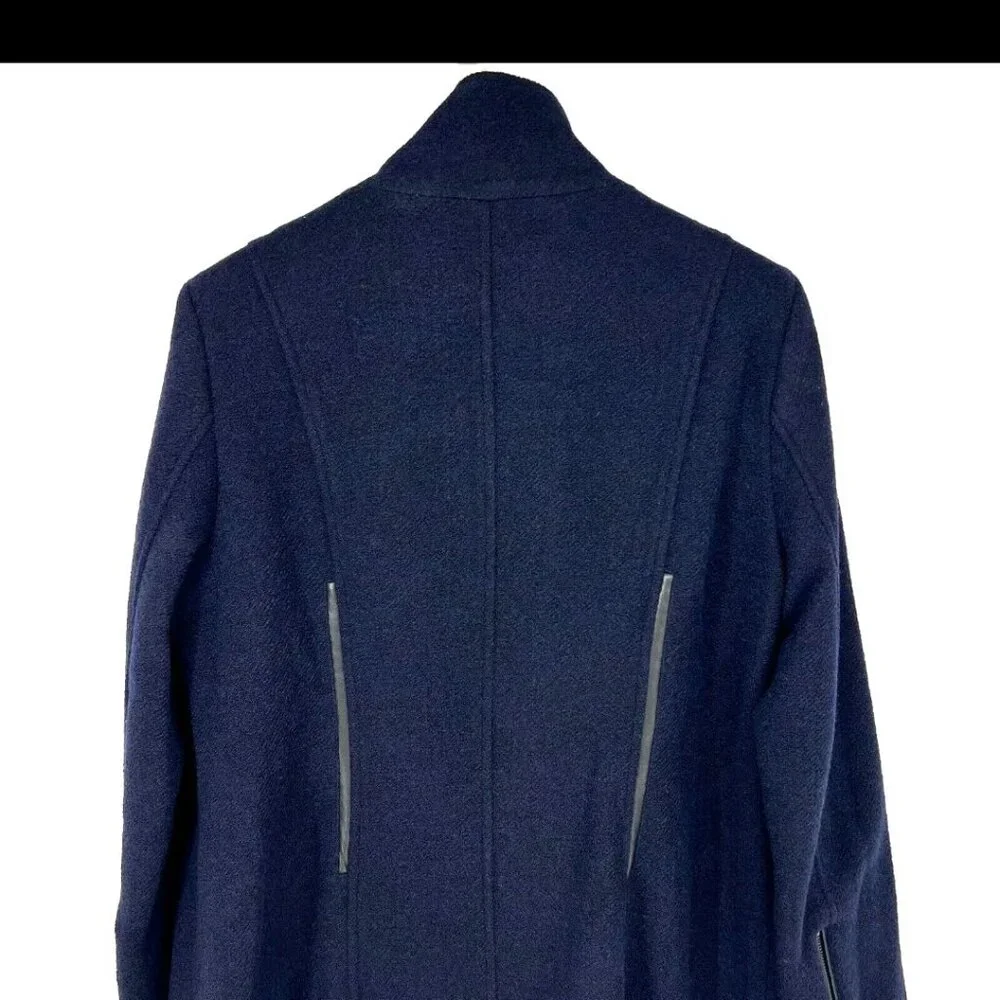 Guess Women's Dark Blue Double-Breasted Pea Coat XL - Picture 8 of 16